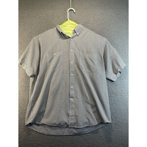 Roundtree & Yorke Men's Short‎ Sleeve Button Up, Men's Size XL, Plaid